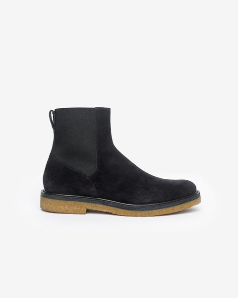 Suede Boots in Black by Dries Van Noten Man at Mohawk General Store