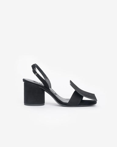 Les Rond Carré Sandals in Black Suede by Jacquemus at Mohawk General Store