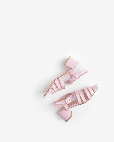 Palma Low Patent Sandal in Bubblegum Pink by Maryam Nassir Zadeh at Mohawk General Store