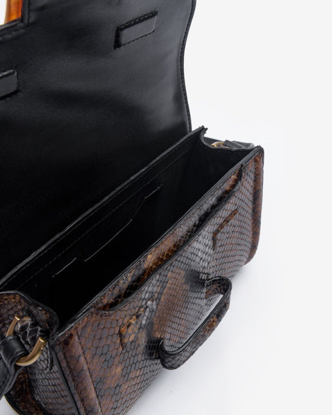 BW22/839 Python Stamped Shoulder Bag Brown Dries Van Noten Mohawk General Store