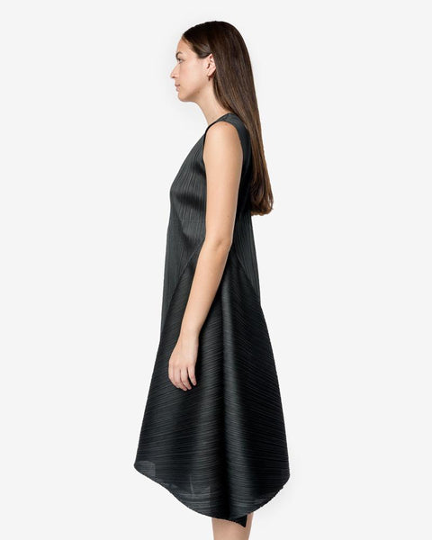 Side Flap Dress in Charcoal