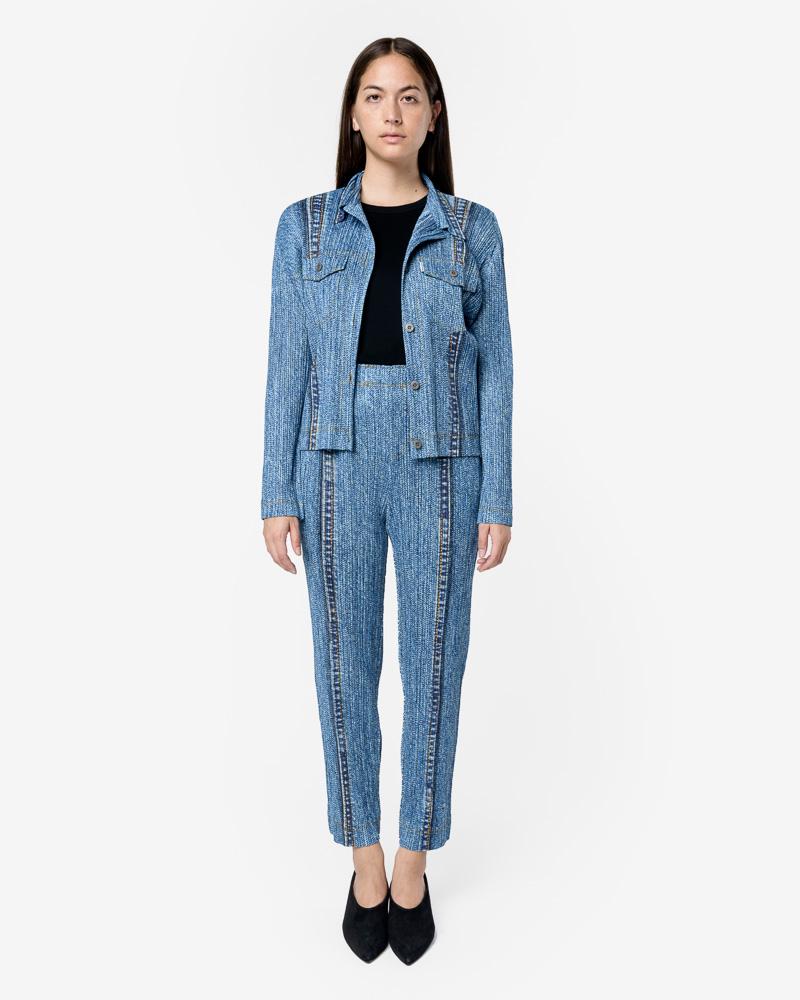 PLEATS PLEASE ISSEY MIYAKE デニム　シャツ Denim