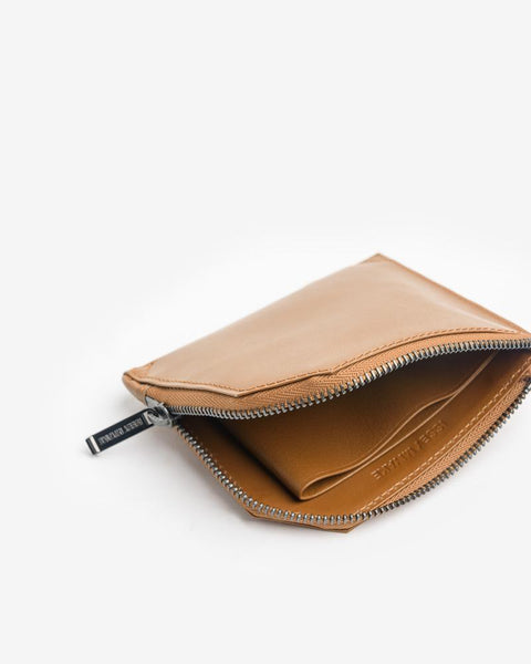 Flat Wallet in Tan