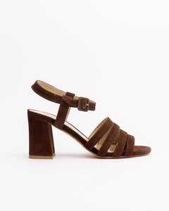 Palma Sandal in Chocolate Suede