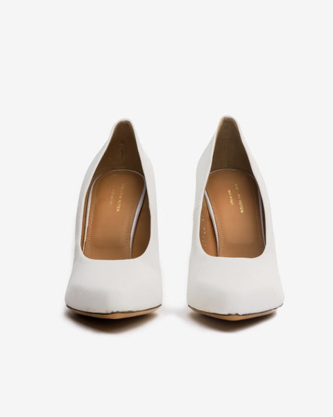 Canvas Heel in White by Dries Van Noten Woman at Mohawk General Store