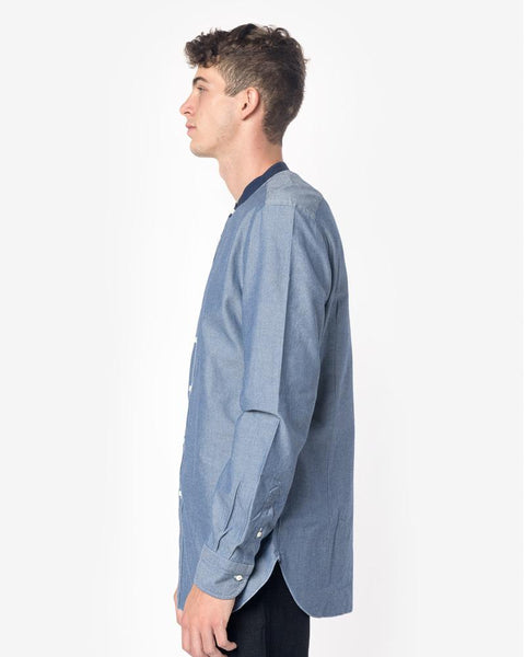 Contrast Shirt in Stone Wash