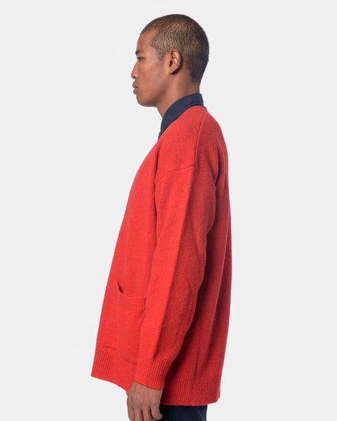 Taxes Cardigan in Red by Dries Van Noten Mohawk General Store