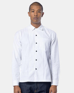 Cameron Tris Shirt in White by Dries Van Noten Man at Mohawk General Store
