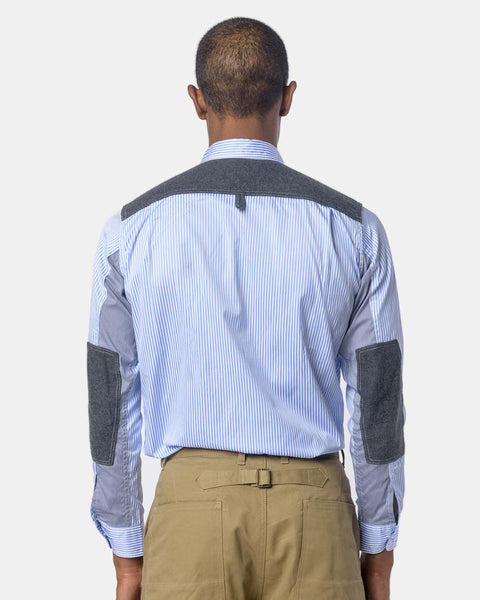 Stripe Shirt in Light Blue/Grey