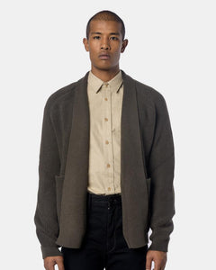 Open Cardigan in Olive Grey by Lemaire Mohawk General sStore