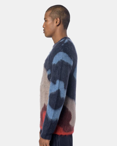 Moth Alpaca Sweater in Blue
