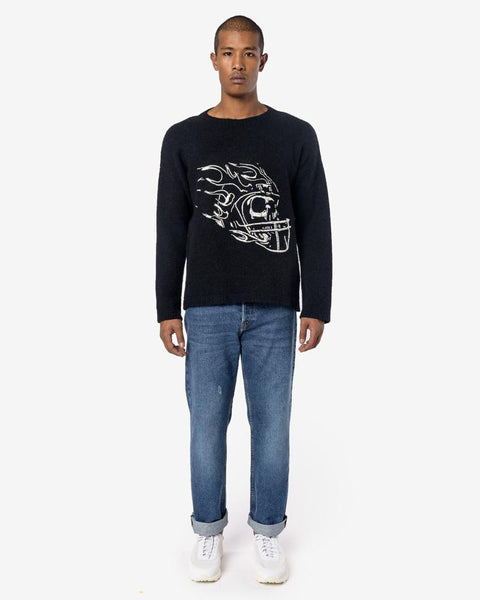 Popover Football Skull in Black