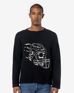 Popover Football Skull in Black
