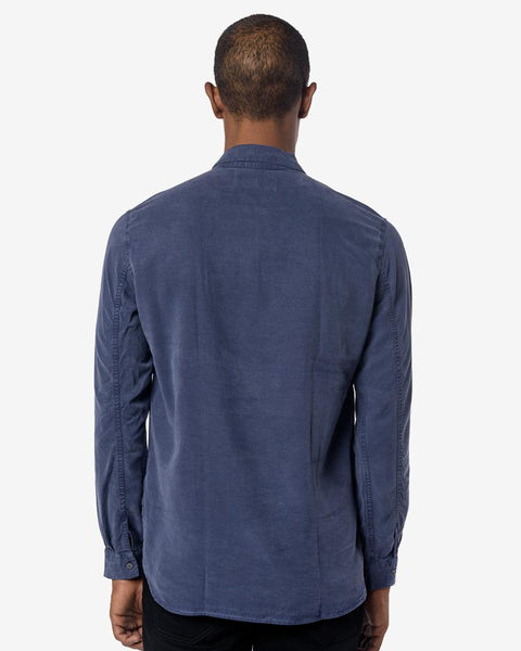 Shawl Zip Shirt in Liquid Turbo Blue