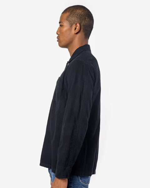 Box Shirt in Black Overdyed Check by Our Legacy at Mohawk General Store