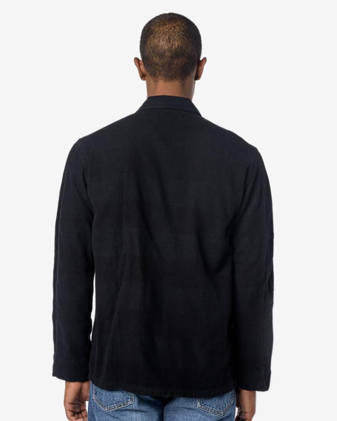 Box Shirt in Black Overdyed Check by Our Legacy at Mohawk General Store