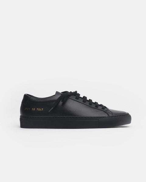 Original Achilles Low 3701 in Black by Woman Common Projects Mohawk General Store