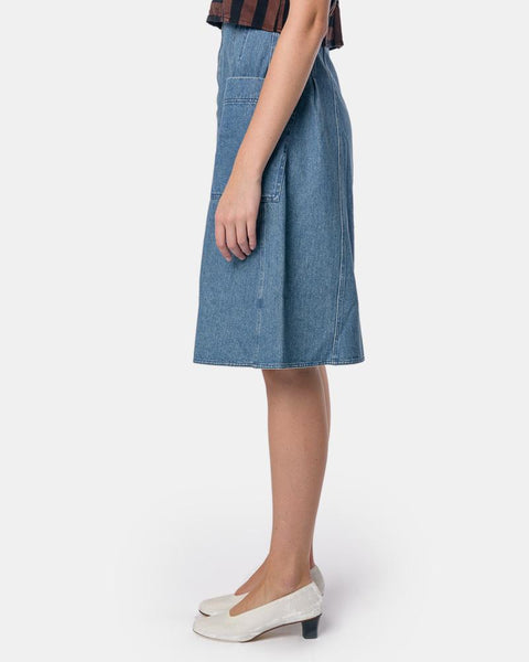 Fit-Flare Deetjens Skirt in Stonewash by Apiece Apart Mohawk General Store