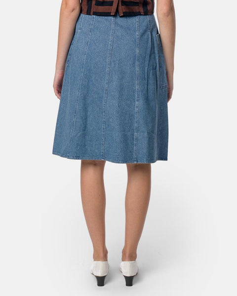 Fit-Flare Deetjens Skirt in Stonewash by Apiece Apart Mohawk General Store