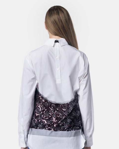Chanty Embellished Top in Aub