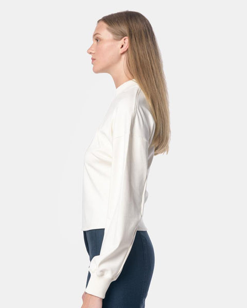 Ribbed Long Sleeve T-Shirt in Chalk by Lemaire Mohawk General Store