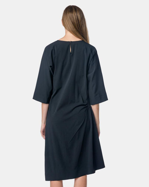 Gathered Dress in Midnight Blue by Lemaire Mohawk General Store