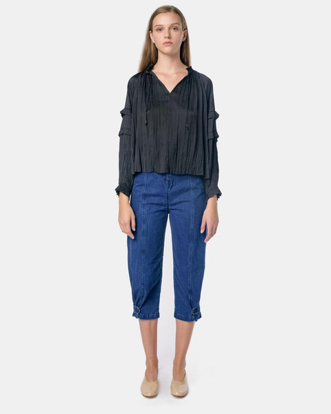 Carolina Blouse in Noir by Ulla Johnson Mohawk General Store