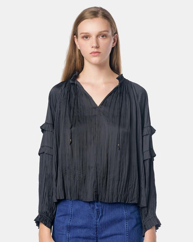 Carolina Blouse in Noir by Ulla Johnson Mohawk General Store