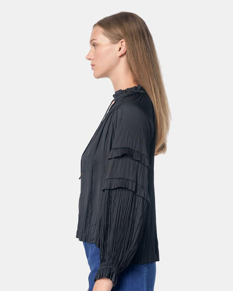 Carolina Blouse in Noir by Ulla Johnson Mohawk General Store