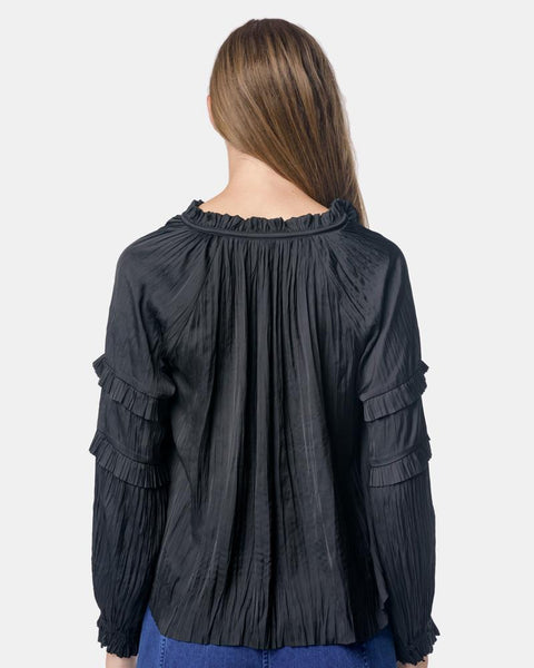 Carolina Blouse in Noir by Ulla Johnson Mohawk General Store