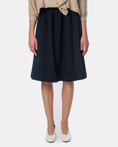 Audrey Pull-On Skirt in Navy by Yune Ho Mohawk General Store