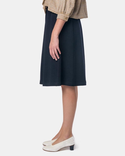 Audrey Pull-On Skirt in Navy by Yune Ho Mohawk General Store