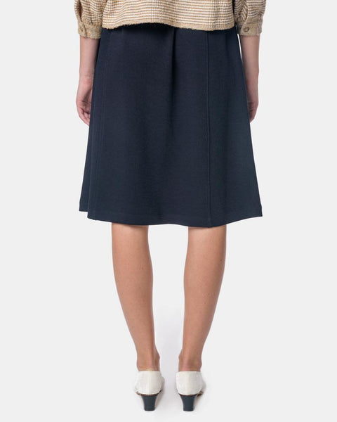 Audrey Pull-On Skirt in Navy by Yune Ho Mohawk General Store