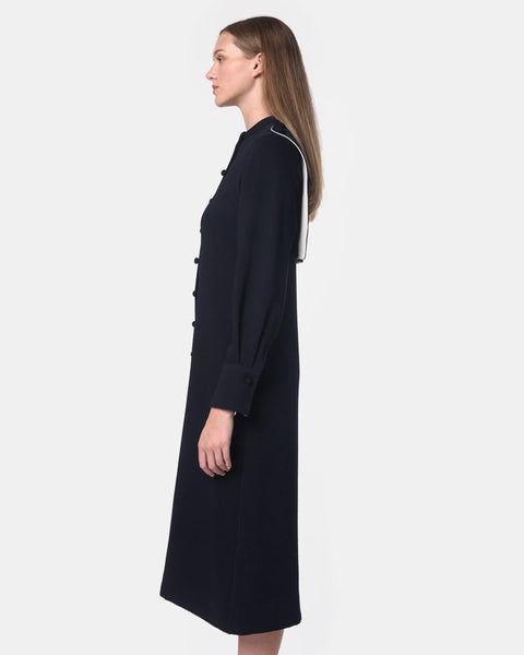 Meredith Shirt Dress in Navy by Yune Ho Mohawk General Store