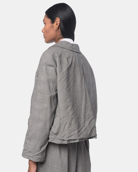 Cross Stripe Jacket in Grey