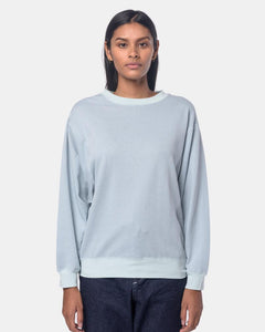 Wide Sweatshirt in Light Blue