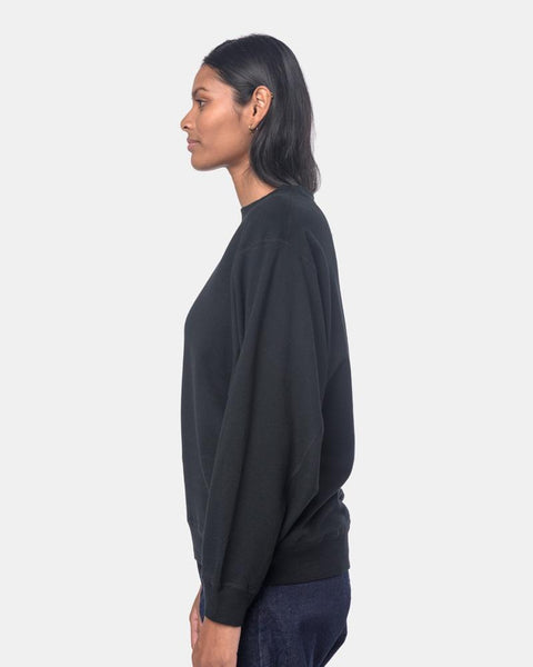 Wide Sweatshirt in Black