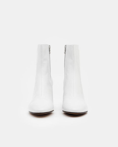 Leather Ankle Boots in White