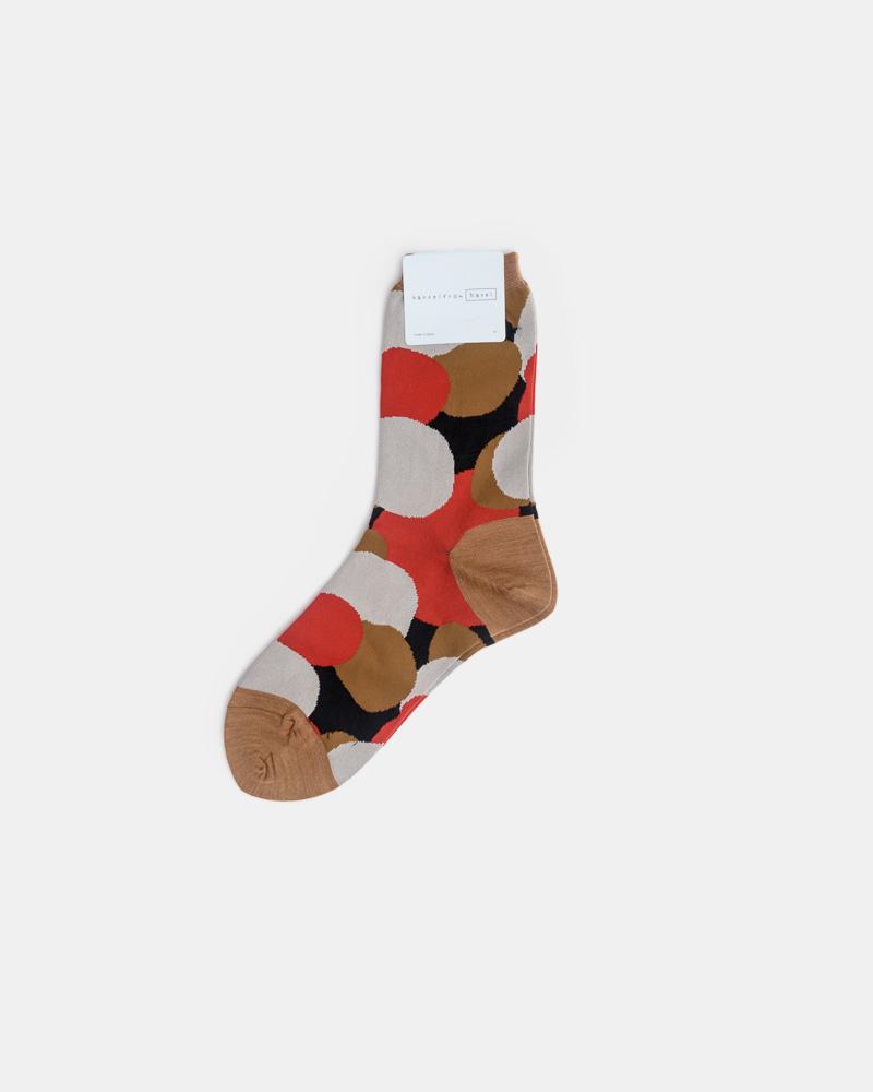 Powder Puff Crew Socks in Camel