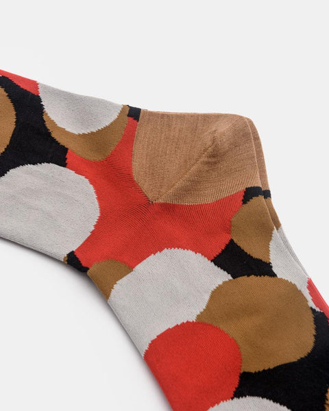 Powder Puff Crew Socks in Camel