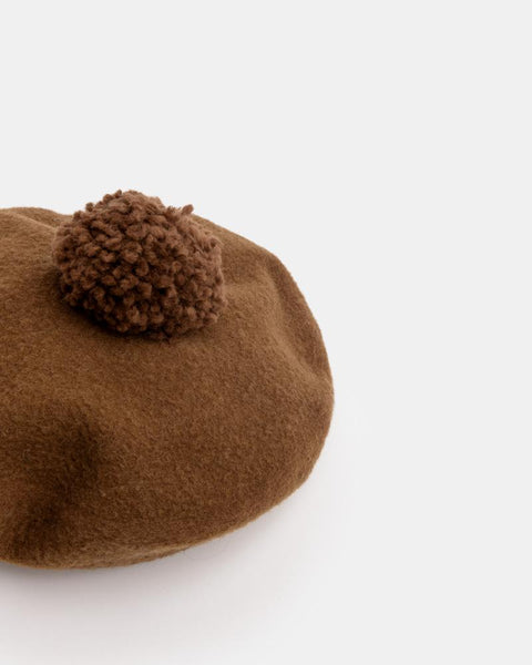 Beret Hat in Brown by Samuji at Mohawk General Store