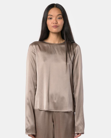 Domond Long Sleeve Top in Mountain Brown