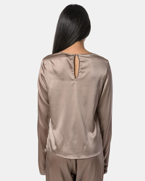 Domond Long Sleeve Top in Mountain Brown