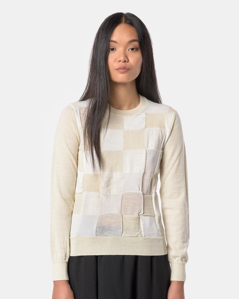 Block Sweater in Cream