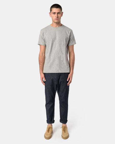 Printed Cross Crew Neck T-Shirt in Grey