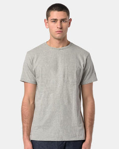 Printed Cross Crew Neck T-Shirt in Grey