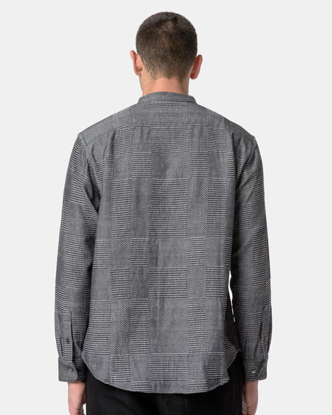 Babu Strand Collar Shirt in Dark Grey by Neuba at Mohawk General Store