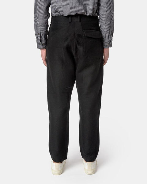 Katsu Zip Trouser in Black