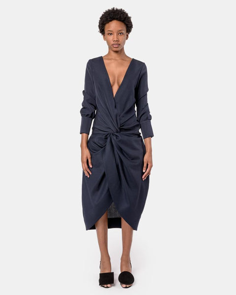 La Robe Fleur in Navy