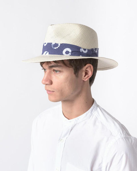 Panama Hat with Indigo Ribbon by Post Imperial at Mohawk General Store - 5